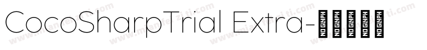 CocoSharpTrial Extra字体转换